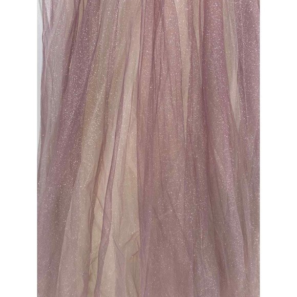 NWT MAC DUGGAL GLITTER HALTER NECK LONG GOWN PURPLE OMBRE 20376 $398‎ - Picture 6 of 8